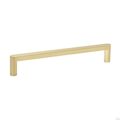 Tirador para mueble alargado cepillado oro Inez 160