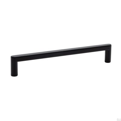 Tirador para mueble alargado Inez 160, metal, negro mate