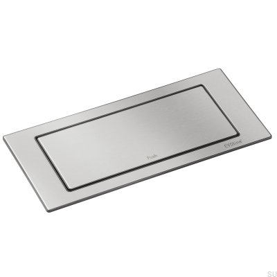 Conector doble con tapa trasera y USB-C plateado