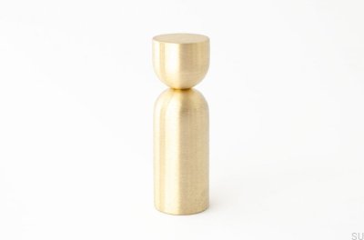 Kokeshi 1856 Colgador de pared Latón cepillado Sin lacar