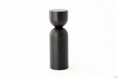 Kokeshi 1856 Colgador de pared de aluminio negro