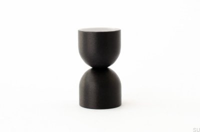 Kokeshi 1832 Pomo para muebles de aluminio negro