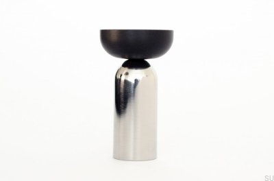 Kokeshi Mix 3052 Colgador de Pared Acero Pulido con Aluminio Negro