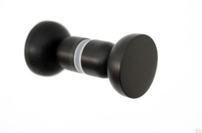 Perilla de puerta Kokeshi de doble cara, aluminio 3032, color negro