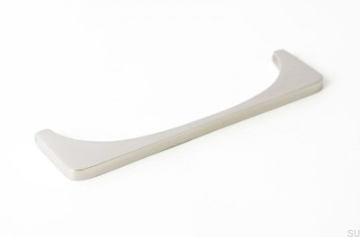 Tirador para mueble Bridge 128 rectangular Acero inoxidable pulido