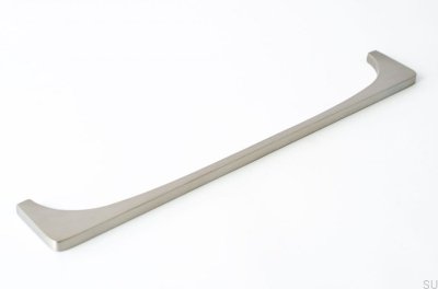 Tirador para mueble rectangular Bridge 224 Acero inoxidable cepillado