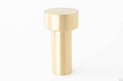 Colgador de pared Dot 74 Latón, cepillado sin pintar