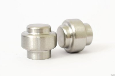 Pomo para mueble Colgador de pared Hip 30 Acero cepillado