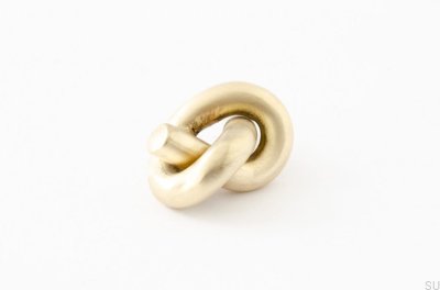 Pomo para mueble Knot 35 latón cepillado sin pintar