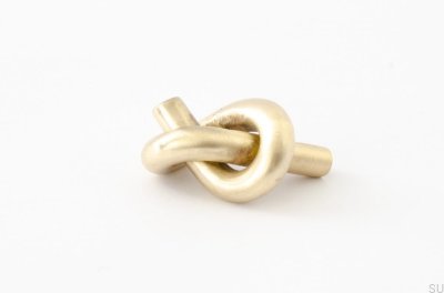 Pomo para mueble Knot 35 latón cepillado sin pintar
