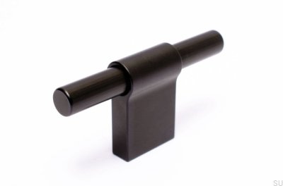 Tirador para mueble T-Bar Line 12 Aluminio negro