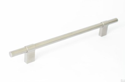 Tirador para mueble longitudinal Line Big 224 Acero inoxidable cepillado