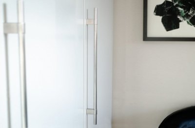 Tirador para mueble alargado Line Big 342 Acero inoxidable cepillado