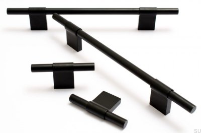 Tirador para mueble Line 224 Aluminio Negro