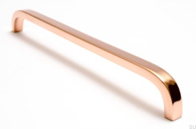 Tirador para mueble delgado Slim 224 Cobre pulido sin pintar