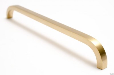 Tirador para mueble delgado Slim 224 Gold Brass Brushed Sin pintar
