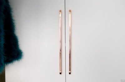 Tirador para mueble Slim 432 Cobre pulido sin pintar