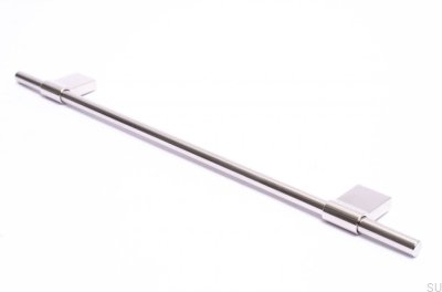 Tirador para mueble Line 224 Plata, Acero, Pulido