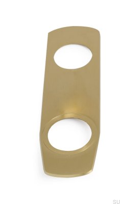 Placa de cubierta para cerradura modular 60, latón mate, estándar escandinavo