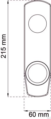 Placa de cubierta para cerradura modular 60, latón mate, estándar escandinavo