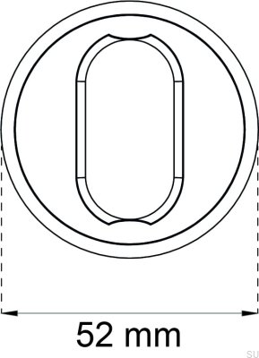 Anillo cilíndrico universal de latón pulido, estándar escandinavo