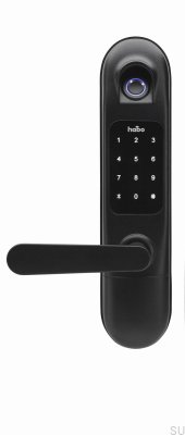 Cerradura electrónica escandinava estándar negra Tribe 2
