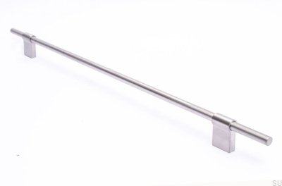 Tirador para mueble Line 342 Plata, Acero, Cepillado
