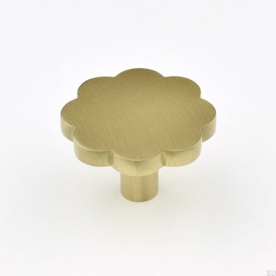 Pomo para mueble Marbelo 08 de latón cepillado sin barnizar