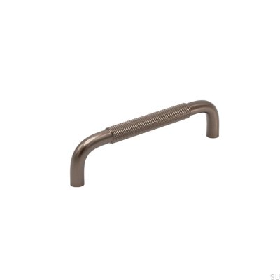 Tirador para mueble alargado Helix 128, aluminio marrón oscuro