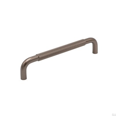 Tirador para mueble rectangular Helix 160, aluminio marrón oscuro