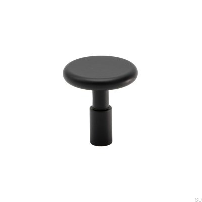 Pomo para mueble Spira Acero Negro Mate