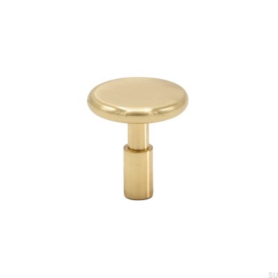 Pomo para mueble Spira de latón pulido