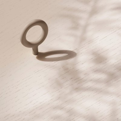Pomo para mueble Key de metal Greige