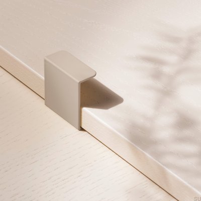 Tirador para mueble Hide 40 edge, metal, Greige