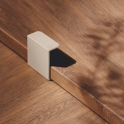 Tirador para mueble Hide 40 edge, metal, Greige