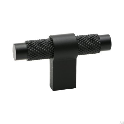 Pomo para muebles T-Bar Pitch Aluminio Negro