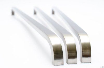 Tirador para mueble Slim 432 Steel Silver Brushed