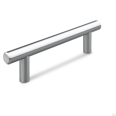 Tirador para mueble longitudinal Alta 96, plata cepillado