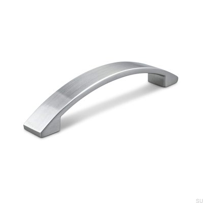Tirador para mueble longitudinal Anzio 96, plata cepillado