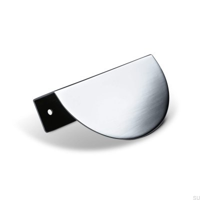 Tirador para mueble borde plateado Catania 100