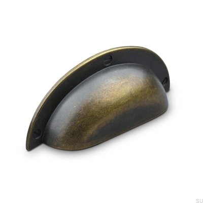 Tirador para mueble Conti 64 Shell, metal oxidado