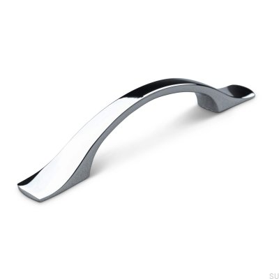 Tirador para mueble alargado Grosetto 96, cromo pulido