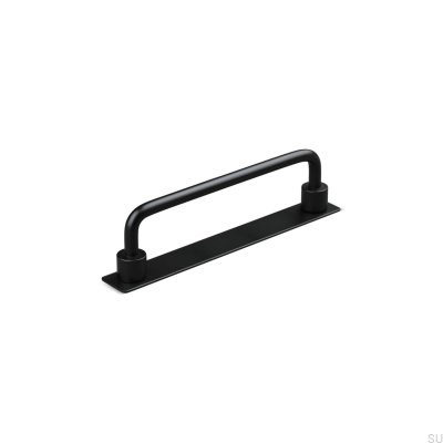 Tirador para mueble alargado Limone 128, metal, negro mate