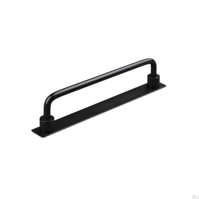 Tirador para mueble rectangular Limone 160, metal, negro mate
