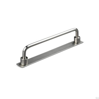 Tirador para mueble longitudinal Limone 160 plata cepillado