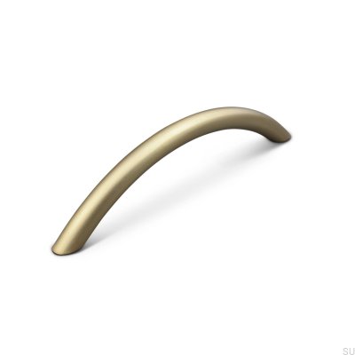 Tirador para mueble rectangular Marseille 128 Brushed Gold
