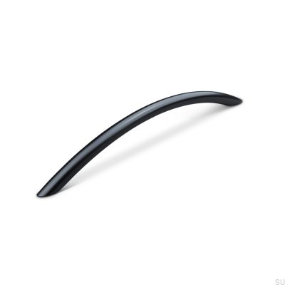 Tirador para mueble alargado Marseille 192, metal, negro mate