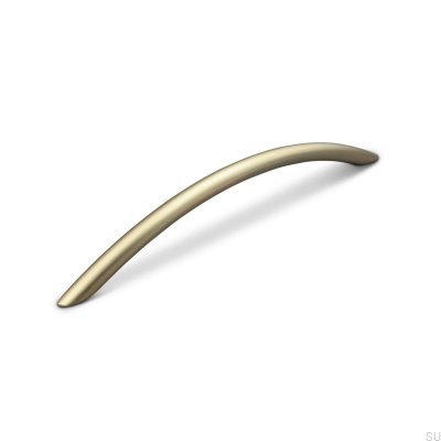 Tirador para mueble rectangular Marseille 192 Brushed Gold
