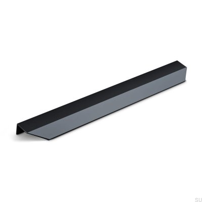 Tirador para mueble Modena 300 edge, metal, negro mate