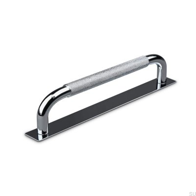 Tirador para mueble rectangular Perugia 160, cromo pulido